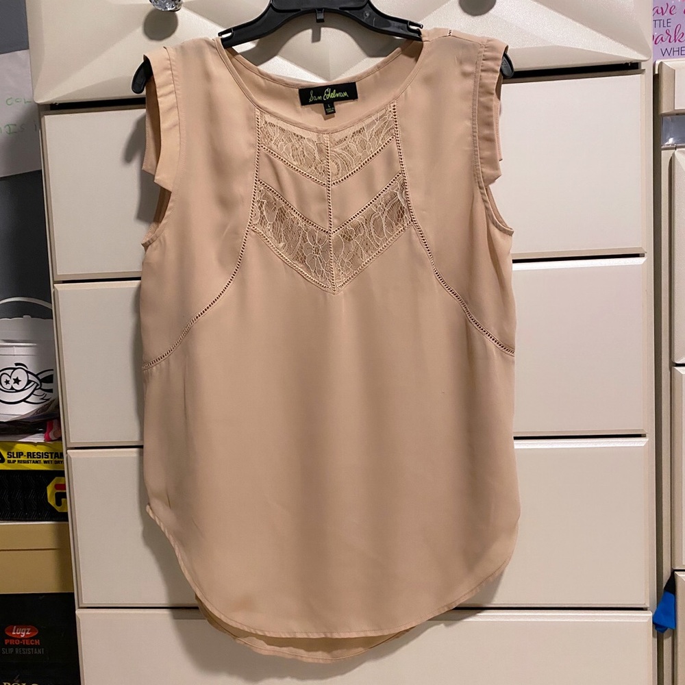 Sam Elderman Flowy Beige Top
